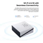 Неттоп Acer Gadget E10 ERBox Ryzen 7 6800H (3.2) 16Gb SSD512Gb 680M Windows 11 Pro 2xGbitEth WiFi BT 120W черный/белый