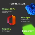 Неттоп Digma Mini Office Cel N4505 (2) 8Gb SSD256Gb UHDG 750 Windows 11 Pro GbitEth WiFi BT 45W черный (RUS) (DPCN-8CXW02)