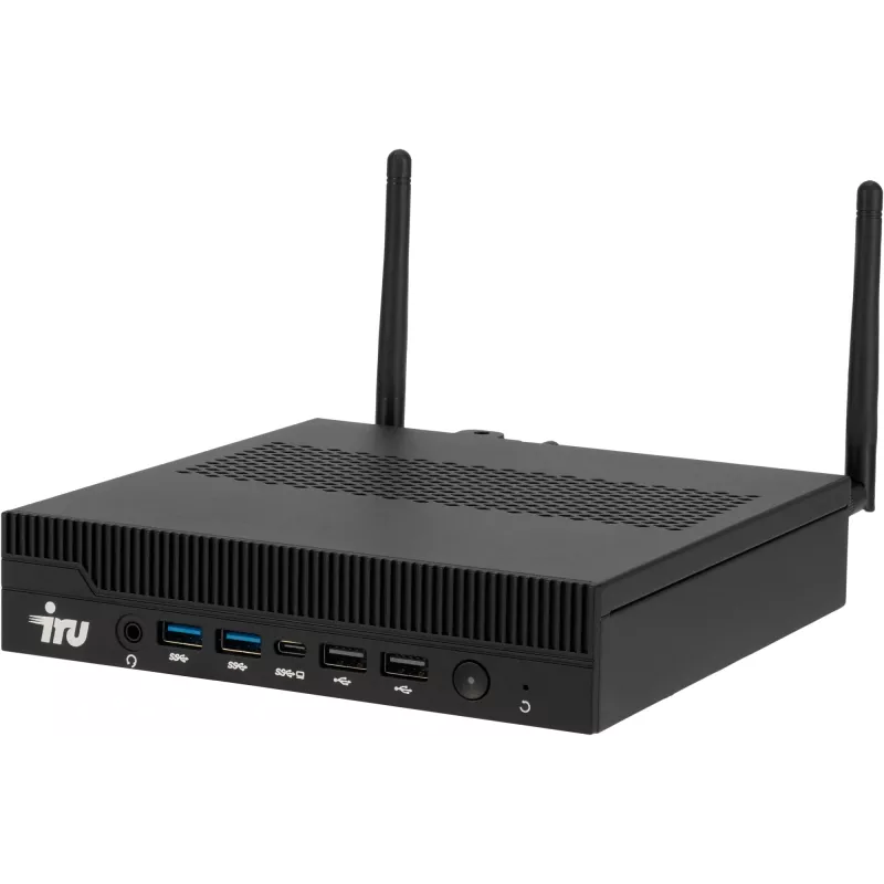 Неттоп IRU Tactio 310H6ITF i3 14100 (3.5) 8Gb SSD256Gb UHDG 730 Windows 11 Pro GbitEth WiFi BT 120W черный (RUS) (2176177)