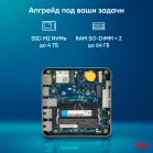 Неттоп IRU Tactio 515 i5 12450H (2) 16Gb SSD512Gb UHDG Windows 11 Pro 64 2xGbitEth WiFi BT 100W серый (RUS) (2195518)