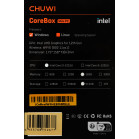 ПК Мини Chuwi CoreBox i3 1215U (1.2) 16Gb SSD512Gb UHDG Windows 11 Professional GbitEth WiFi BT серый