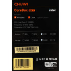 ПК Мини Chuwi CoreBox i7 11390H (3.4) 16Gb SSD512Gb Iris Xe Windows 11 Professional GbitEth WiFi BT серый