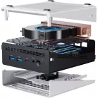 ПК Мини Chuwi UBox Ryzen 5 6600H (3.3) 16Gb SSD512Gb 660M Windows 11 Pro 2x2.5GbitEth WiFi BT 90W белый/черный