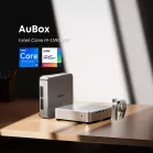 ПК Мини Chuwi AuBox Core i9 13900HK (2.6) 16Gb SSD512Gb Iris Xe Windows 11 Pro 2x2.5GbitEth WiFi BT 120W серебристый/черный