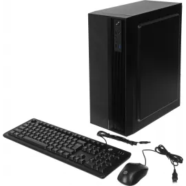 ПК Amur Нарвал A5A12 MT Ryzen 5 3400G (3.7) 8Gb SSD256Gb Vega 11 FreeDOS GbitEth 400W мышь клавиатура черный (RUS) (2139459)