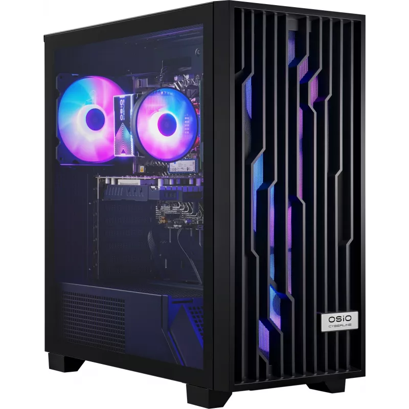 ПК Osio CyberLine C59i i5 12400F (2.5) 16Gb SSD1Tb RTX3050 6Gb без ОС GbitEth 550W черный (С59I-001B)