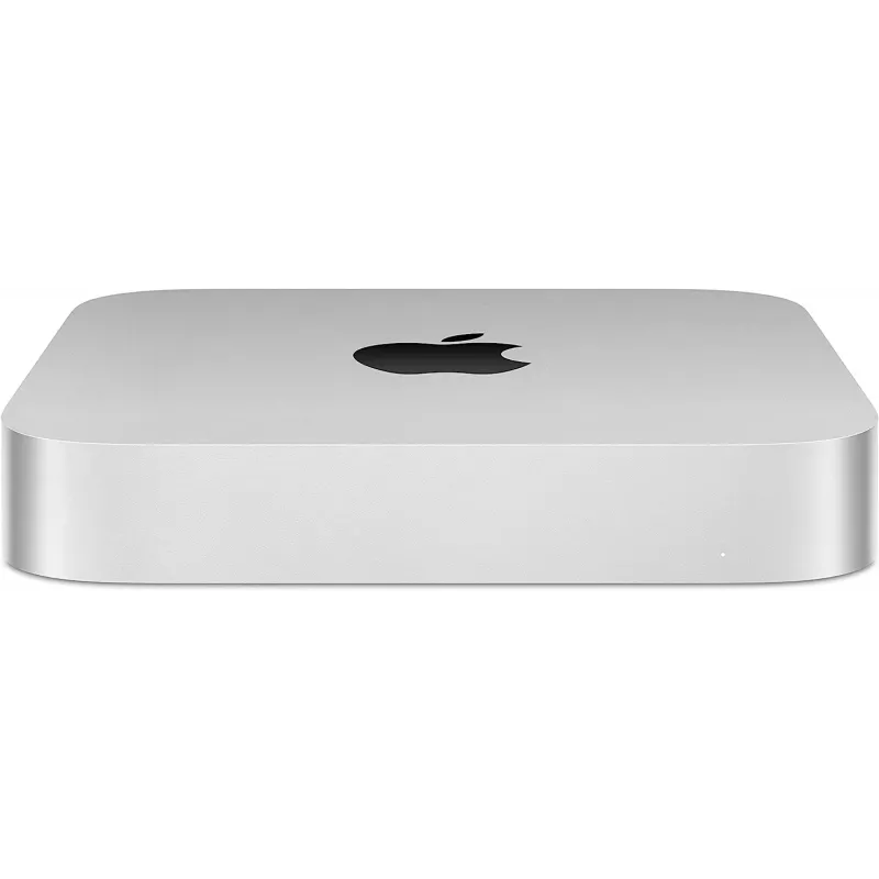 ПК Apple Mac mini A2686 slim M2 8 core (3.49) 8Gb SSD256Gb 10 core GPU macOS GbitEth WiFi BT серебристый (MMFJ3HN/A)