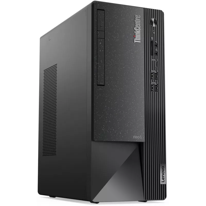 ПК Lenovo ThinkCentre Neo 50t MT i5 12400 (2.5) 8Gb SSD256Gb UHDG 730/DVDRW CR без ОС GbitEth WiFi BT 260W мышь клавиатура черный (11SE001WIV)