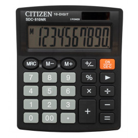 Калькулятор бухгалтерский Citizen SDC-810NR черный 10-разр.