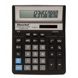 Калькулятор настольный Silwerhof SH-888X-14 черный 14-разр.