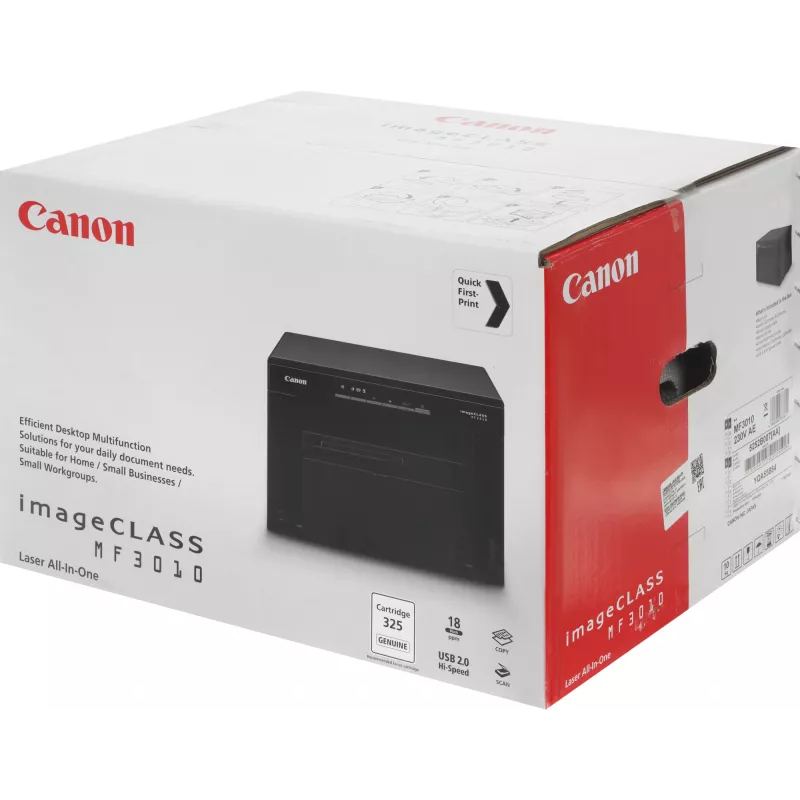 МФУ лазерный Canon imageClass MF3010 (Азия) (5252B007/5252B008/5252B011) A4 черный