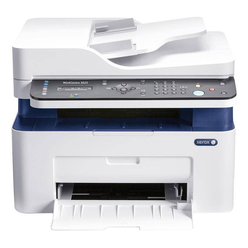 МФУ Xerox WorkCentre 3025NI A4, монохром. Принтер/Копир/Сканер/Факс, Laser, 20стр/мин,128MB, GDI, ADF 40 стр, USB,Wi-Fi
