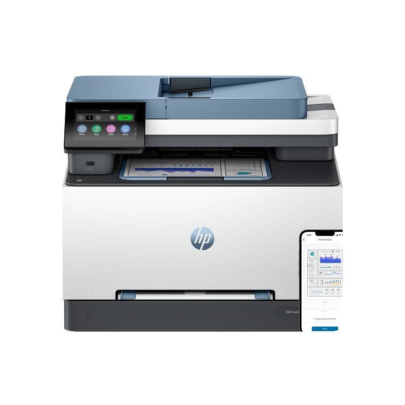 МФУ лазерное HP Color LaserJet Pro MFP 3303fdw  цвет/ А4/26 стр/ АПД/Wi-Fi/Ethernet/ факс/дуплекс/4.3" экран/PostScript