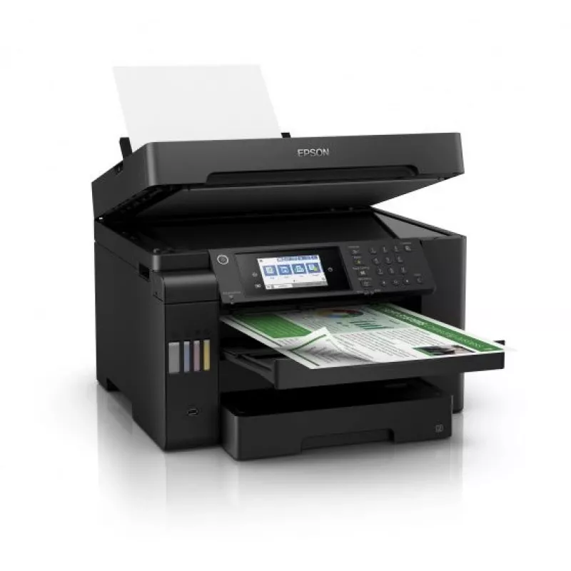 МФУ струйный Epson L15150 (C11CH72404/505/506/403/503) A3+ Duplex Net WiFi черный