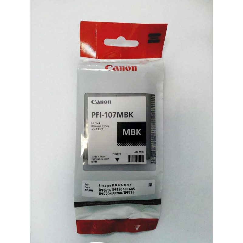 Картридж CANON PFI-107 BK черный,  130ml