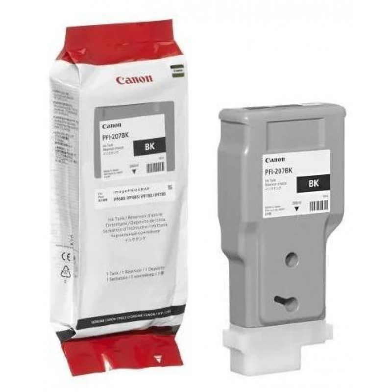 Картридж CANON PFI-207 BK черный,   300 мл