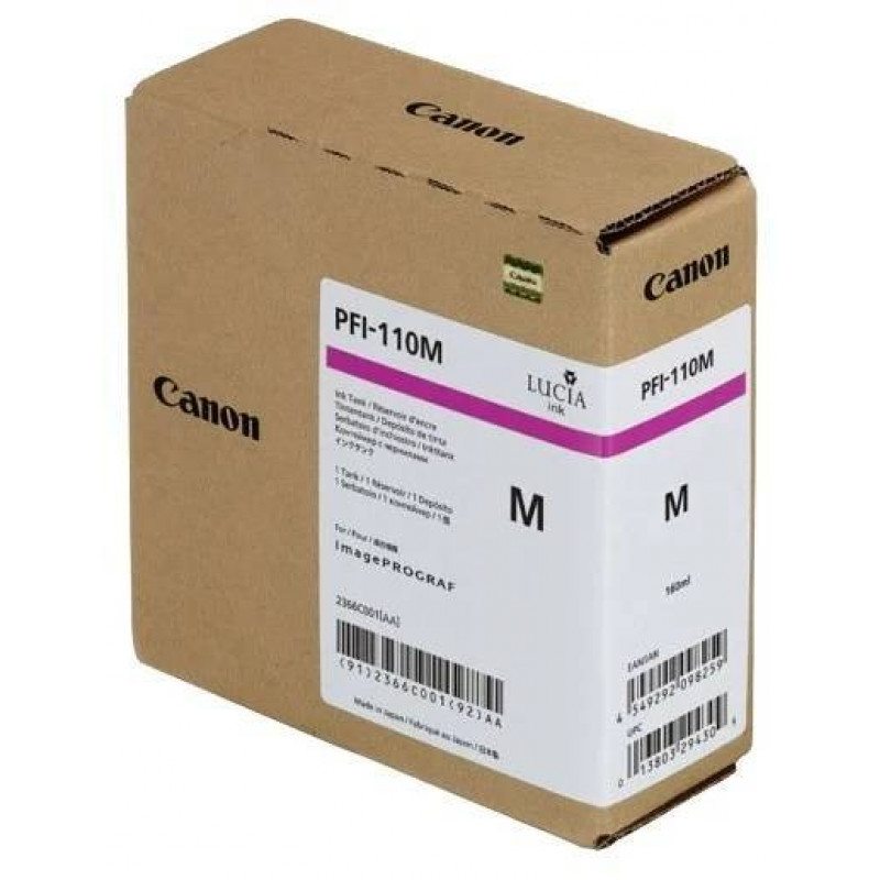 Картридж CANON PFI-110 M пурпурный,  160 мл