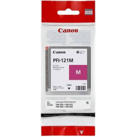 Картридж CANON PFI-121 M пурпурный,  130 мл для Canon imagePROGRAF TM250/TM255/TM350/TM355