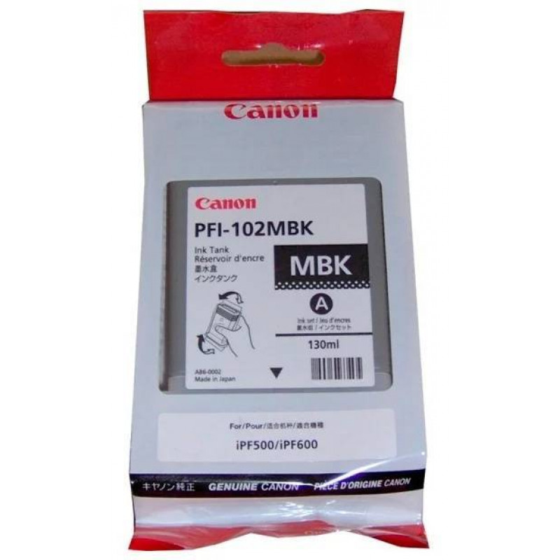 Картридж CANON PFI-102 MBK матовый черный,  130 мл