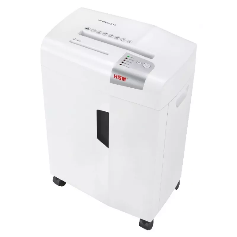 Шредер HSM ShredStar X13 (секр.P-4) фрагменты 14лист. 23лтр. скрепки скобы пл.карты CD