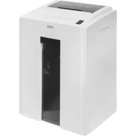 Шредер Deli 9953 белый (секр.P-5) фрагменты 8лист. 23лтр. скрепки скобы пл.карты CD