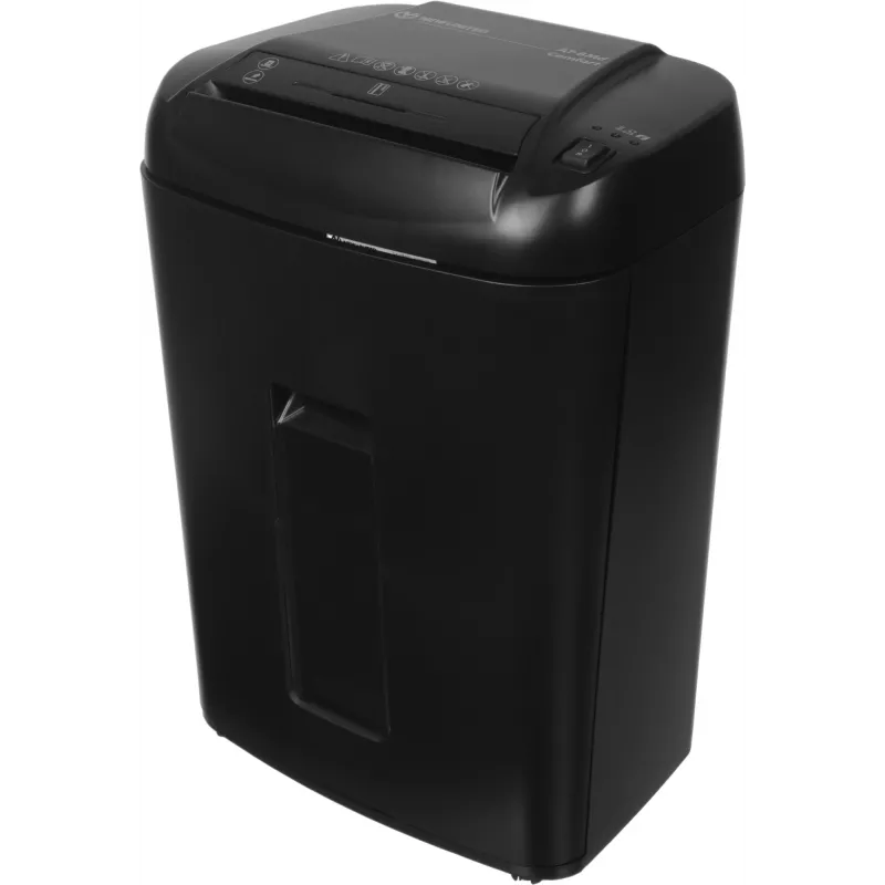 Шредер New United AT-8Md черный (секр.P-5) фрагменты 7лист. 28лтр. скрепки скобы пл.карты