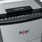 Шредер Rexel Optimum AutoFeed 300X черный с автоподачей (секр.P-4) фрагменты 300лист. 60лтр. скрепки скобы пл.карты