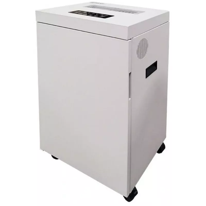 Шредер Office Kit S500 белый (секр.P-5) фрагменты 17лист. 50лтр. скрепки скобы пл.карты CD