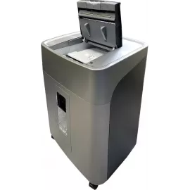 Шредер Office Kit SA300 (1,9х15) серый/черный с автоподачей (секр.P-5) фрагменты 11лист. 45лтр. скобы пл.карты