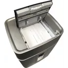 Шредер Office Kit SA300 (1,9х15) серый/черный с автоподачей (секр.P-5) фрагменты 11лист. 45лтр. скобы пл.карты