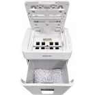 Шредер Office Kit SA120C (3,9х10) белый с автоподачей (секр.P-4) фрагменты 7лист. 25лтр. скобы пл.карты