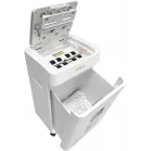 Шредер Office Kit SA120C (3,9х10) белый с автоподачей (секр.P-4) фрагменты 7лист. 25лтр. скобы пл.карты
