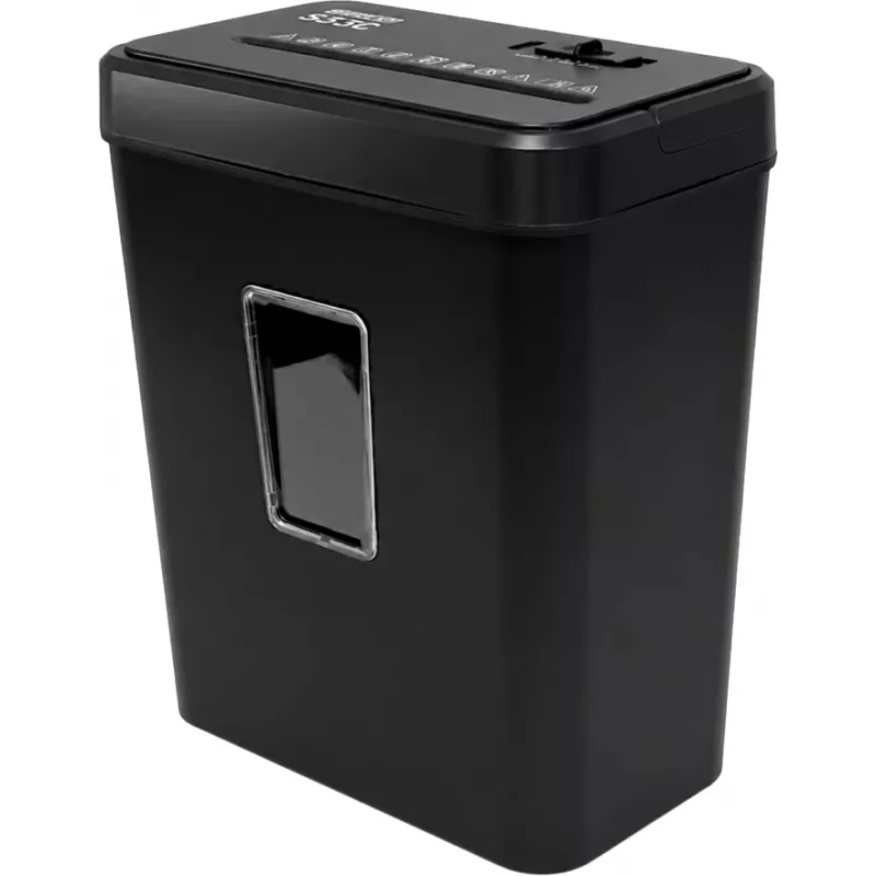 Шредер Office Kit S33C черный (секр.P-4) фрагменты 8лист. 18лтр. скобы пл.карты