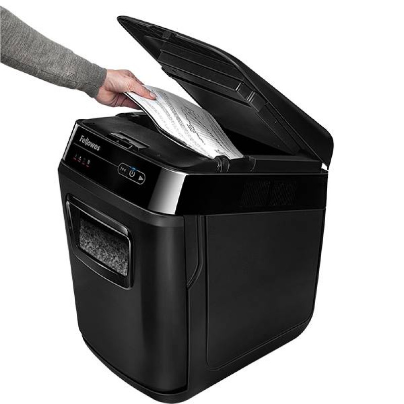 Шредер Fellowes® AutoMax® 200M микрорезка, автоподача, DIN P-5, 2х14 мм, 200 лст. 32 лтр. Шредер Fellowes® AutoMax® 200M микрорезка, автоподача, DIN P-5, 2х14 мм, 200 лст. 32 лтр.