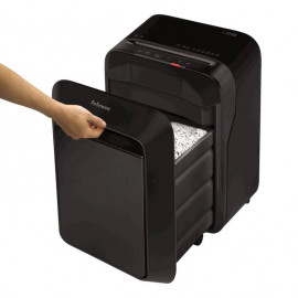 Шредер Fellowes® Powershred® LX210, черный, DIN P-4, 4х12 мм, 16 лст., 23 лтр, Jam Proof™, SafeSense.