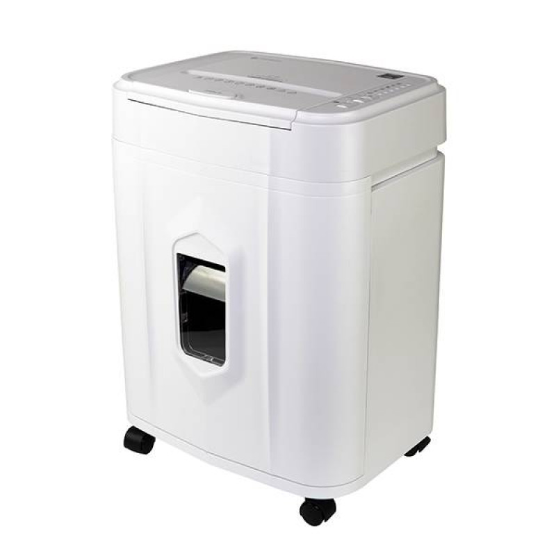 ГЕЛЕОС Шредер АП23-4, DIN P-4 (4 ур-нь секр.), фрагмент 3,9х12мм, АВТОПОДАЧА 145 листов, пл.карты/скрепки/скобы, 23 литр