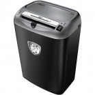 Шредер Fellowes®  75Cs.  (12 листов) , 27 литра, 4х38мм (класс 4), SafeSense™, уничтожает: скобы/скрепки/карты/CD