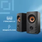 Колонки Оклик OK-164 2.0 черный 30Вт