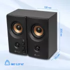 Колонки Оклик OK-164 2.0 черный 30Вт