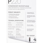 Микрофон проводной AKG P220 черный