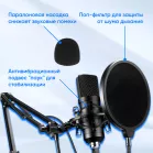 Микрофон проводной Оклик SM-700G 2.5м черный