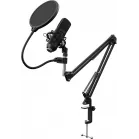 Микрофон проводной Оклик SM-700G 2.5м черный