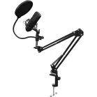 Микрофон проводной Оклик SM-700G 2.5м черный