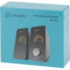 Колонки Оклик OK-122 2.0 черный 6Вт