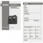 Колонки Sven 357 2.0 черный 6Вт портативные