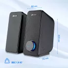 Колонки Оклик OK-175 2.0 черный 10Вт портативные