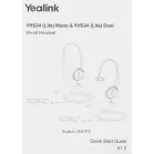 Гарнитура проводная Yealink YHS34 Dual черный