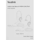 Гарнитура проводная Yealink YHS34 Mono черный