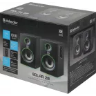 Колонки Defender Solar 20 2.0 черный 20Вт BT беспроводные BT