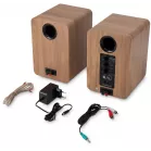 Колонки Оклик OK-417A 2.0 св.дерево 40Вт BT